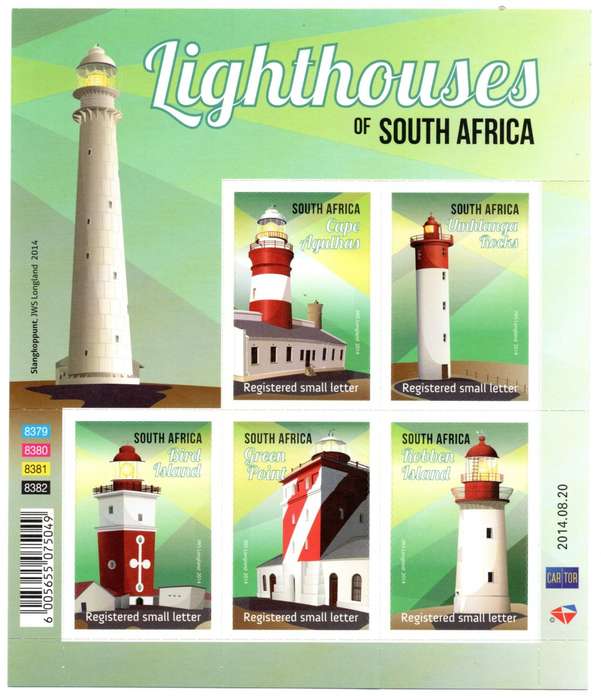 RSA 2014/08/20 Lighthouses Sheetlet