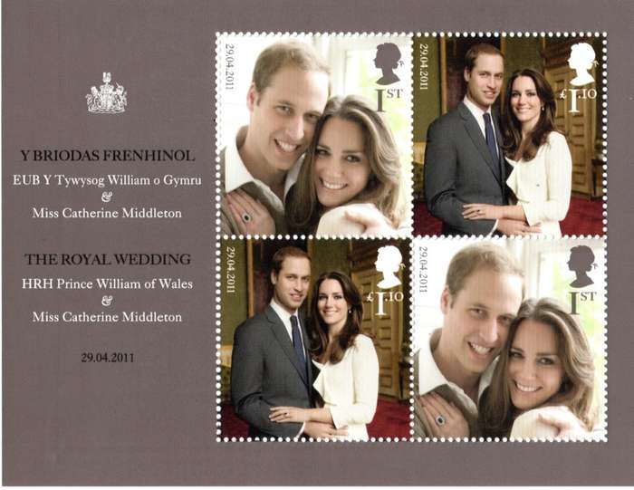 GB 2011/04/29 The Royal Wedding HRH Prince William of Wales Miniature Sheet