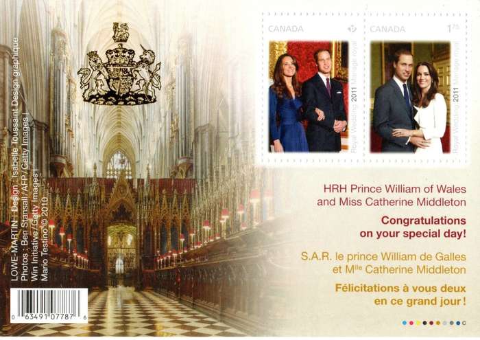 Canada 2010 The Royal Wedding HRH Prince William of Wales Maxi