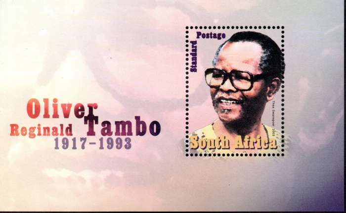 RSA 2003/05/29 Oliver Reginald Tambo Miniature Sheet