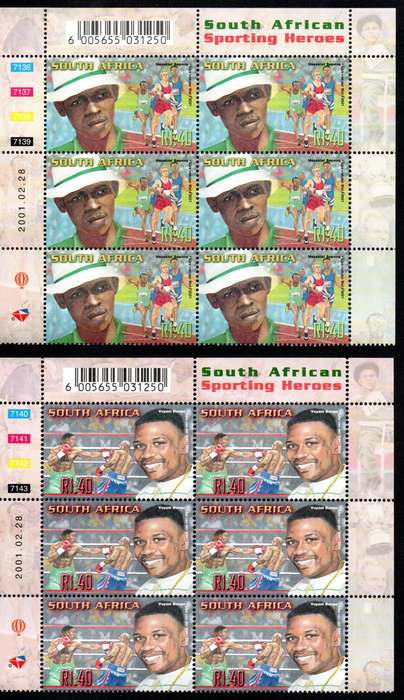 RSA 2001/02/28 South African Sporting Heroes 1994-2000 Control Block Set