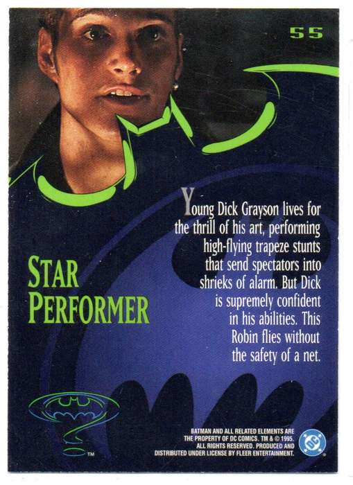 Fleer Ultra 95 DC Comics Batman Forever  - 55 Star Performer