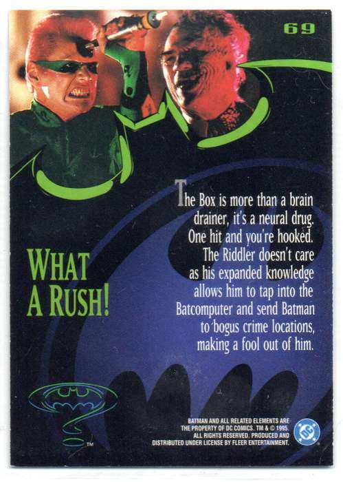Fleer Ultra 95 DC Comics Batman Forever  - 69 What a Rush
