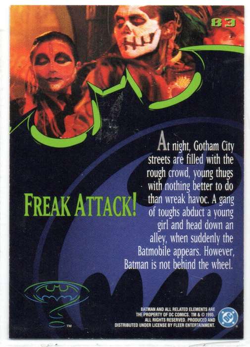 Fleer Ultra 95 DC Comics Batman Forever  - 83 Freak Attack!