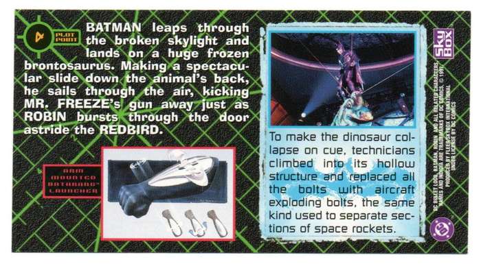 SkyBox Premium 1997 DC Batman & Robin - 4 Crashing the scene