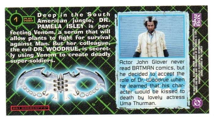 SkyBox Premium 1997 DC Batman & Robin - 7 A venomous relationship