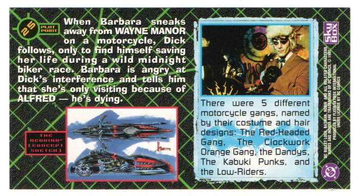 SkyBox Premium 1997 DC Batman & Robin - 25 Midnight madness
