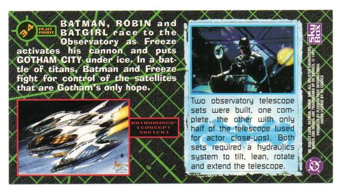 SkyBox Premium 1997 DC Batman & Robin - 34 Battle of titans