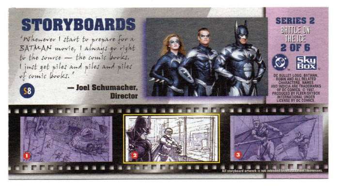 SkyBox Premium 1997 DC Batman & Robin - S2 Series 2 Battle on the ice 2/6
