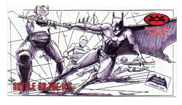SkyBox Premium 1997 DC Batman & Robin - S2 Series 2 Battle on the ice 4/6