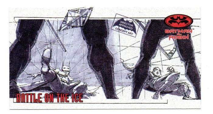 SkyBox Premium 1997 DC Batman & Robin - S2 Series 2 Battle on the ice 6/6