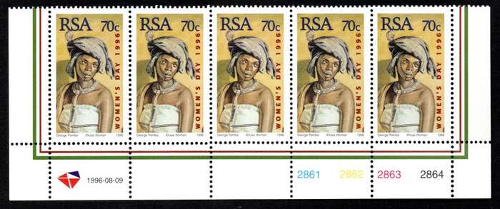 RSA 1995/08/09 National Women's Day Control Blocks