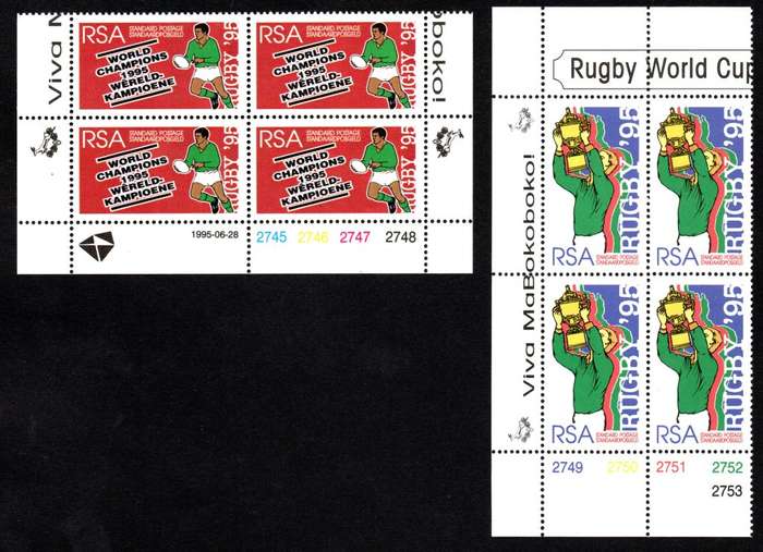 RSA 1995/06/28 South Africa Rugby World Champions 1995 Control Block Set