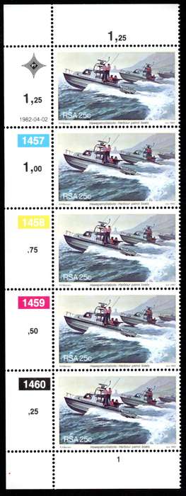 RSA 1982/04/02 Anniversary of Simonstown Control Blocks Set of 16 Errors