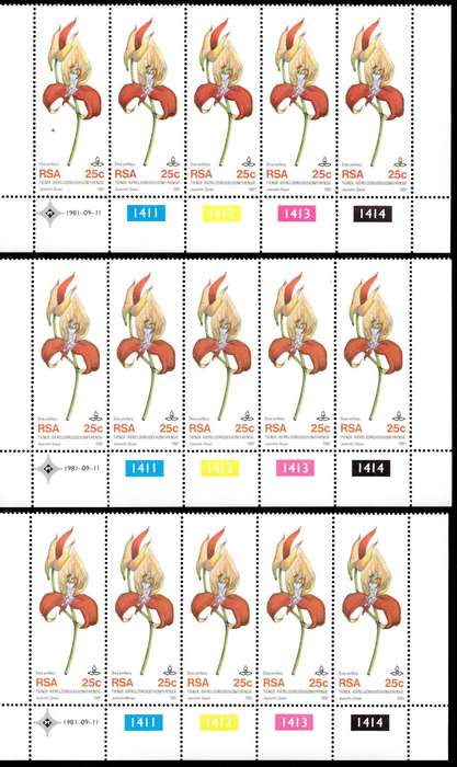 RSA 1981/09/11 Tenth World Orchid Conference Control Blocks Set of 16 Errors