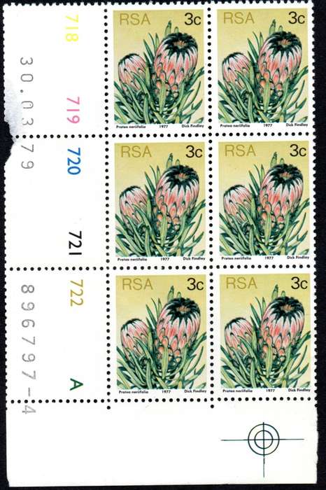 RSA 1979/03/30 3rd Definitive issue 3c Control Blocks Pane A
