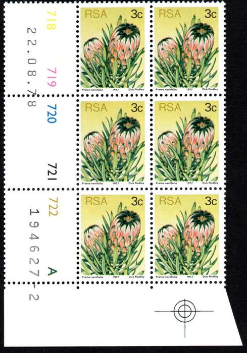RSA 1978/08/22 3rd Definitive issue 3c Control Blocks Pane A