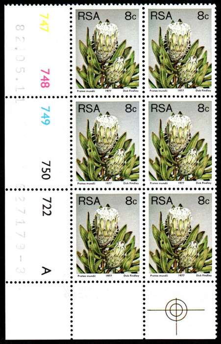 RSA 1982/05/11 3rd Definitive issue 8c Control Blocks Pane A