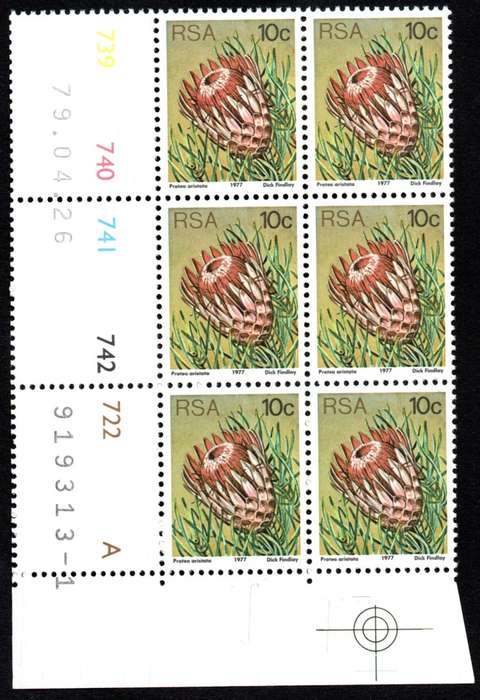 RSA 1979/04/26 3rd Definitive issue 10c Control Blocks Pane A