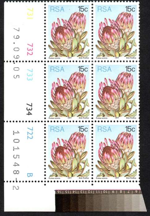 RSA 1979/09/05 3rd Definitive issue 15c Control Blocks Pane B