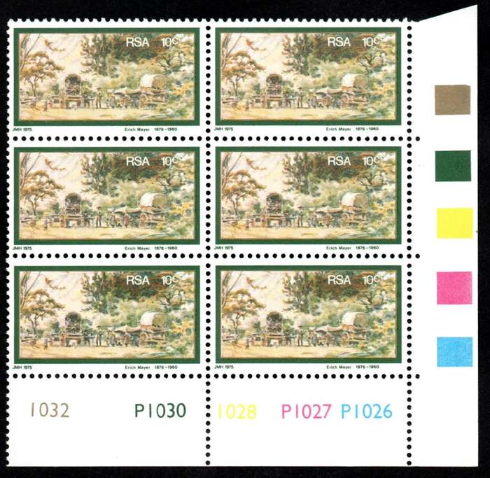 RSA 1976/02/20 Birth Centenary of Erich Mayer 10c Control Blocks