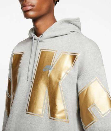 Men`s Nike Sportswear Hooded Sweatshirt Grey CQ0242-064 - Size Medium