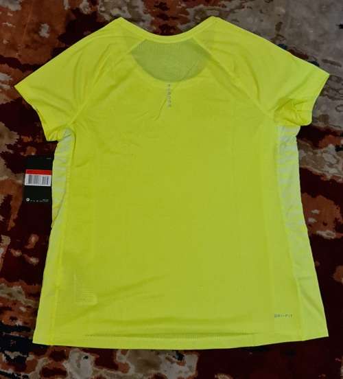 Women`s Nike Dry Miler Top SS GX Lime 905596-702 - Size Small
