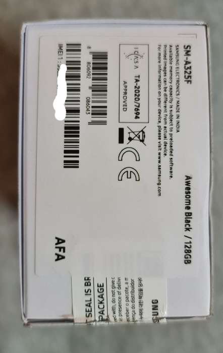 Brand New Samsung Galaxy A32 4G 128GB 2021 Single SIM - Awesome Black (Open Box)