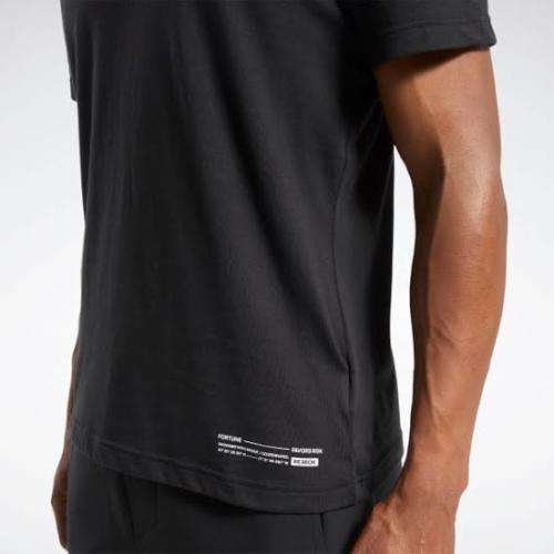 REEBOK Men`s Edgeworks Graphic Tee Black FS8563 - Size Medium