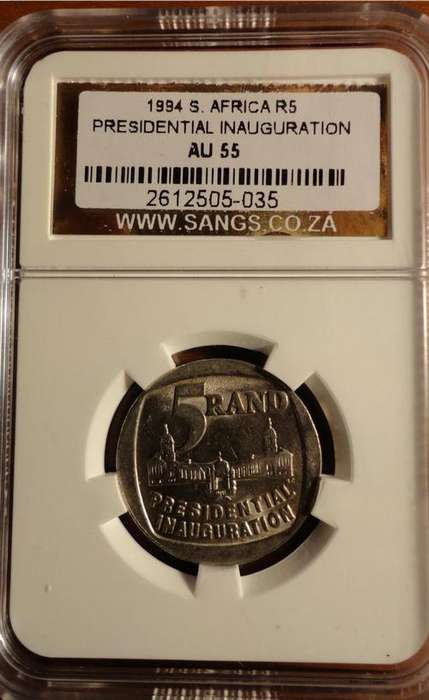 Mandela Presidential Inauguration R5 1994 - SANGS AU 55