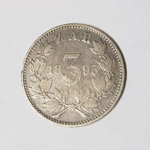 Z.A.R 1895 THREEPENCE