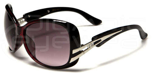 Black & Maroon Tint Womens DG Sunglasses -  Brand New