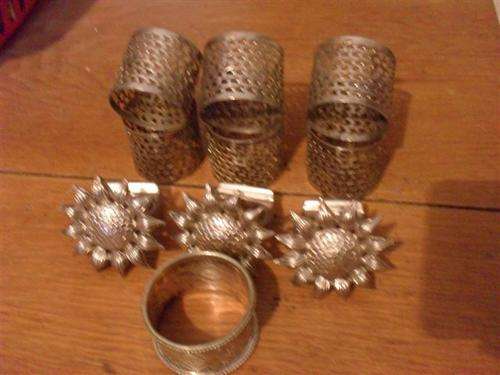 10 VARIOUS EPNS/N/S NAPKIN RINGS
