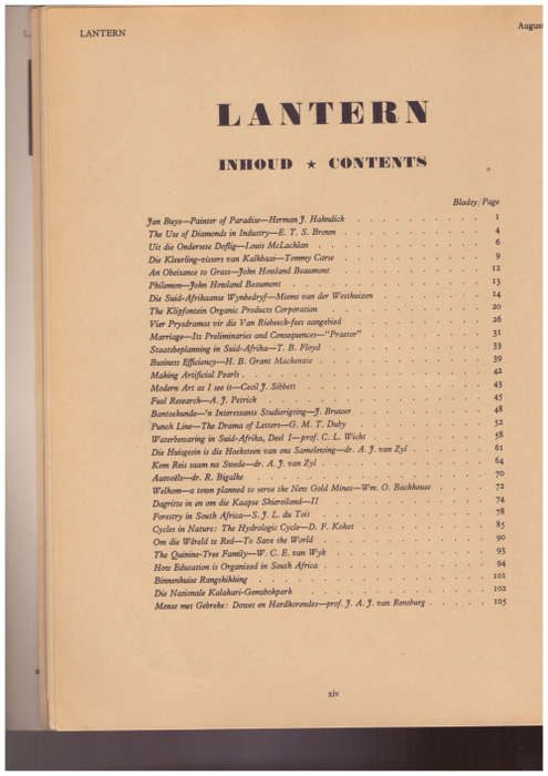 Lantern - Jaargang 2 Volume 1- 1952