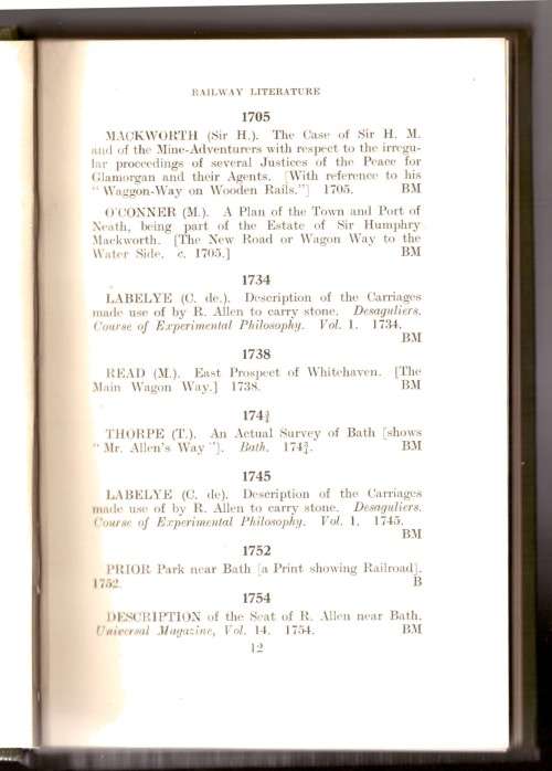 Railway Literature 1556-1830