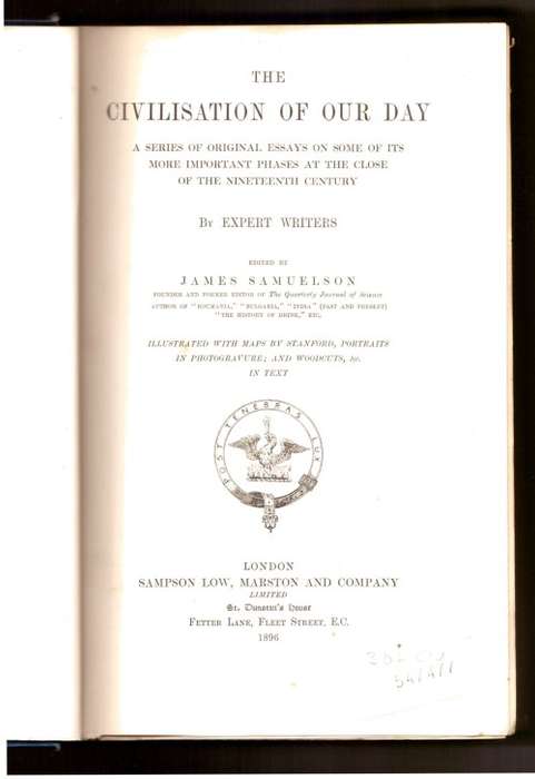 The Civilisation of Our Day (1896)