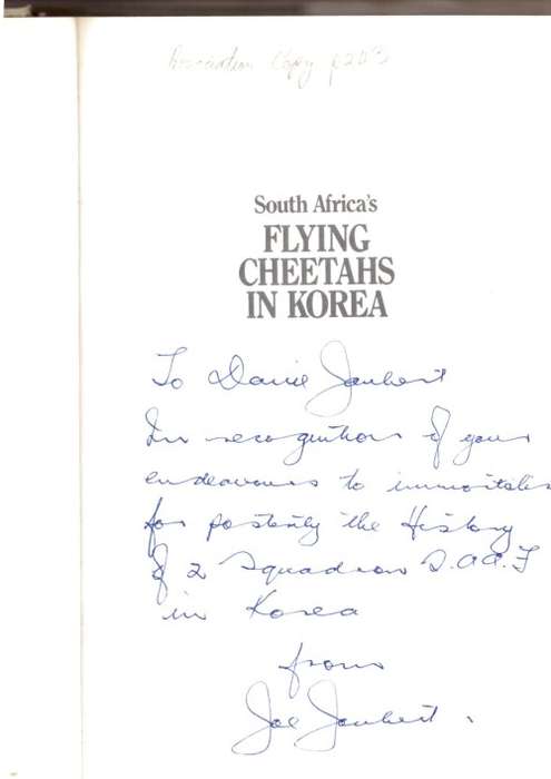 South Africa`s Flying Cheetahs in Korea (Association copy)