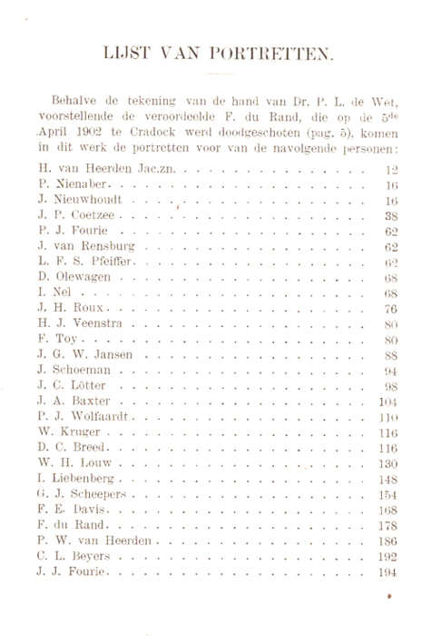 Hoe Zij Stierven - Oorlog 1899-1902, doodvonnis in die Kaap-Kolonie
