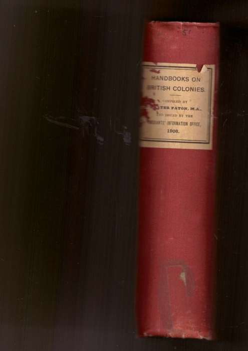 Handbooks on British Colonies 1908, include South Africa