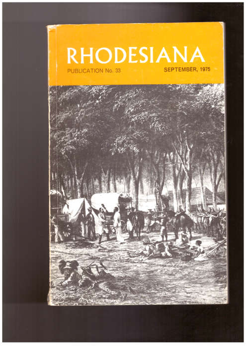 Rhodesiana Publication No 33 September, 1975