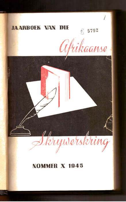 Jaarboek van die Afrikaanse Skrywerskring - 1945 en 1946  2 jaarboeke