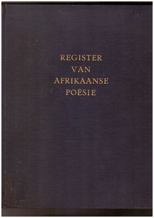 Register van Afrikaanse Poesie - 1875-1952