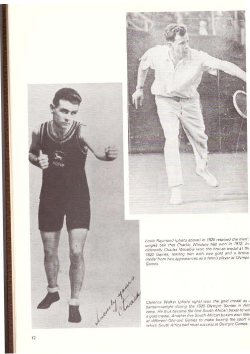 Africa`s First Olympians, The story of the Olympic movement in South Africa 1907-1987 -limited copy
