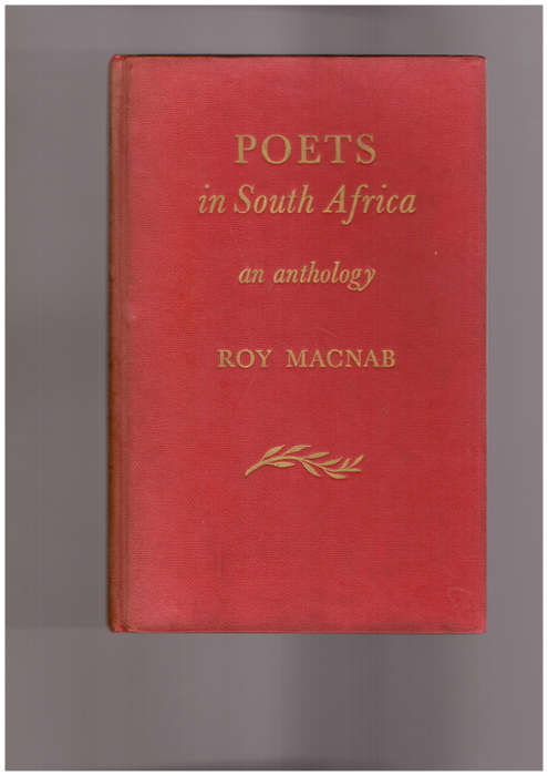 Poets in South Africa, an anthology