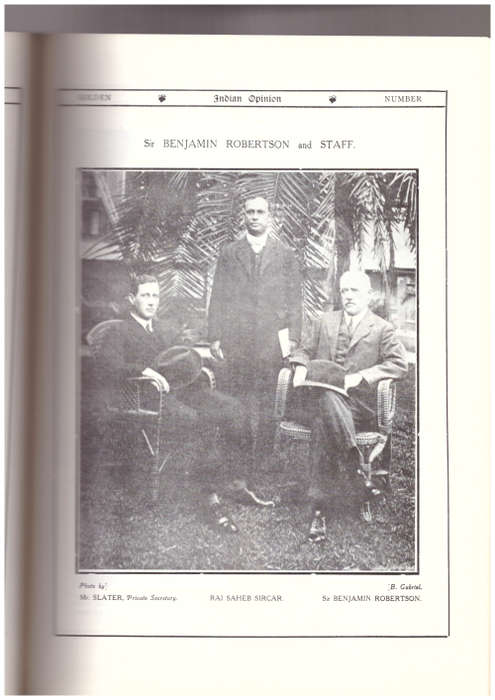Golden Number of Indian Opinion1914, Souvenir of the Passive Resistance Movement in South Africa