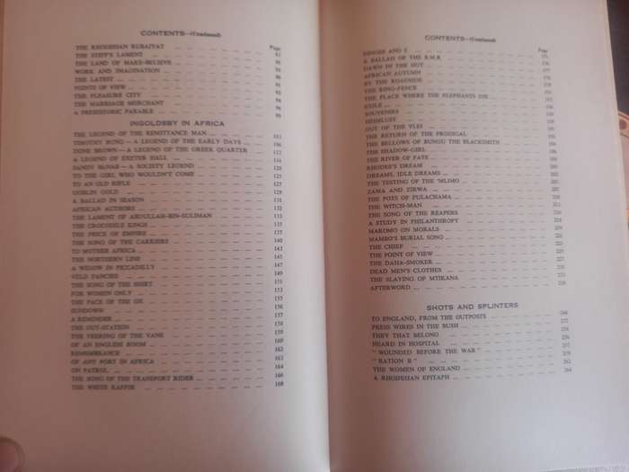Rhodesian Rhymes