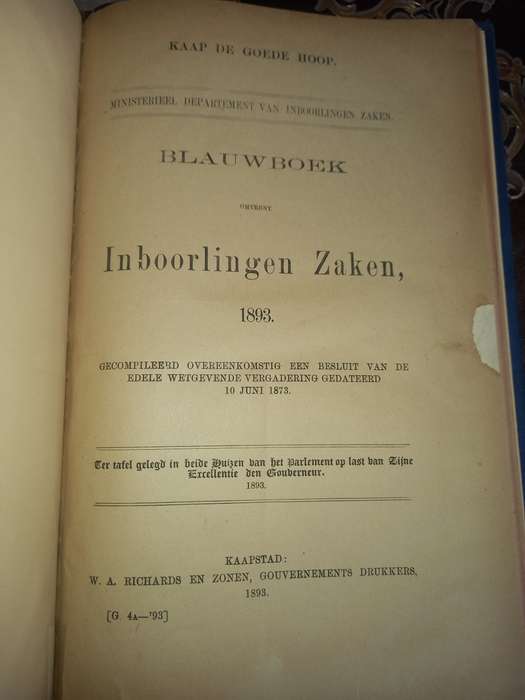 Inboorlingen Zaken 1893