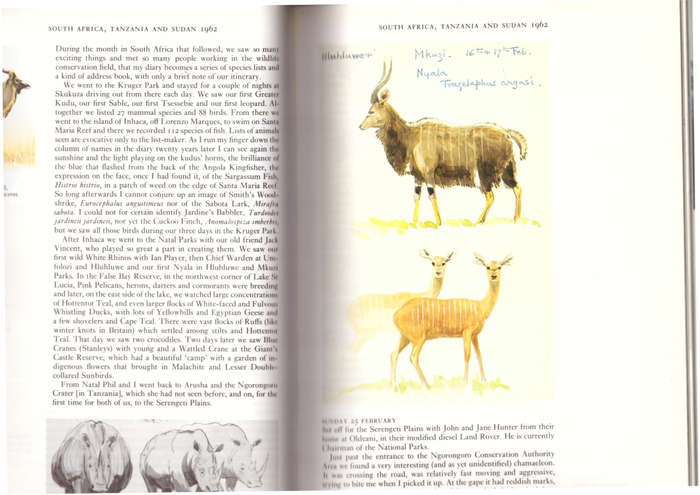 Travel Diaries of a Naturalist - part I, include Africa