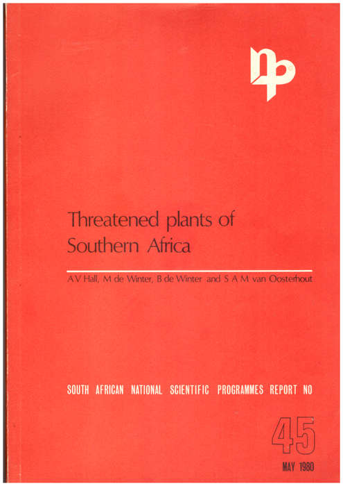 Threatened plants of Southern Africa