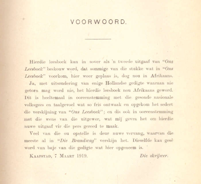 Afrikaanse Leesboek (vir huis en skool) Jan F.E. Celliers
